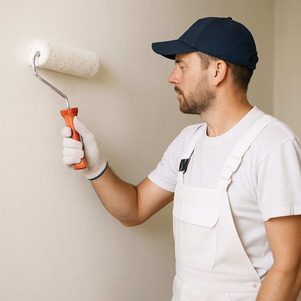 Professional Painter at Work