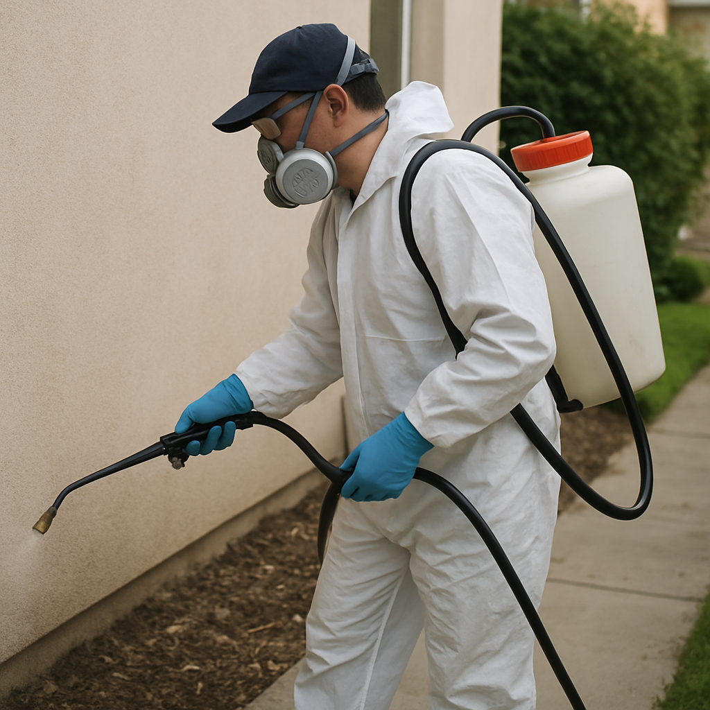 Pest control services in action